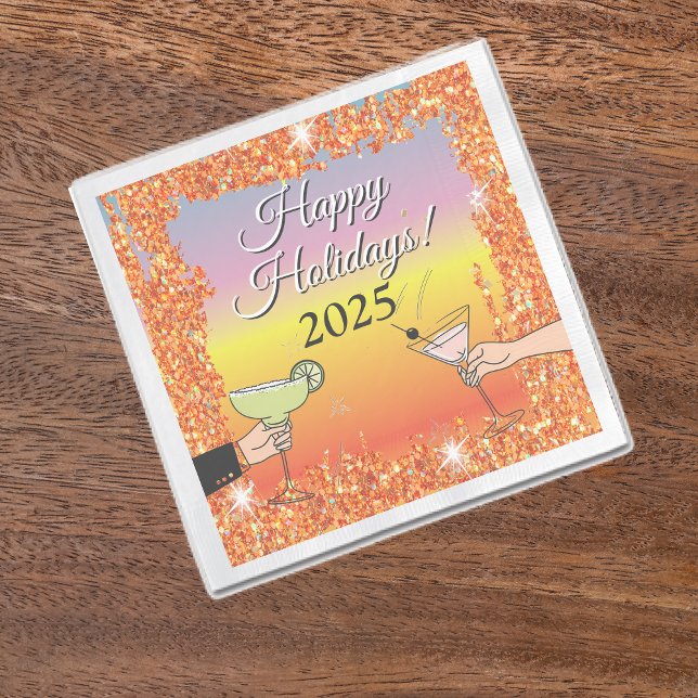 Serviette En Papier Cocktail, conversations sophistiquées, boire (Créateur téléchargé)