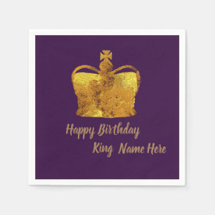 Serviette En Papier Cocktail d'anniversaire personnalisé Napkin