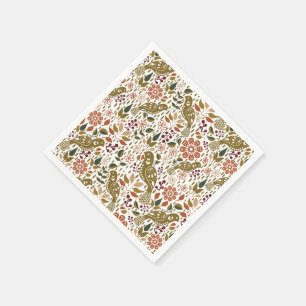 Serviette En Papier Cocktail d'Art populaire de faisan Napkin Décor de