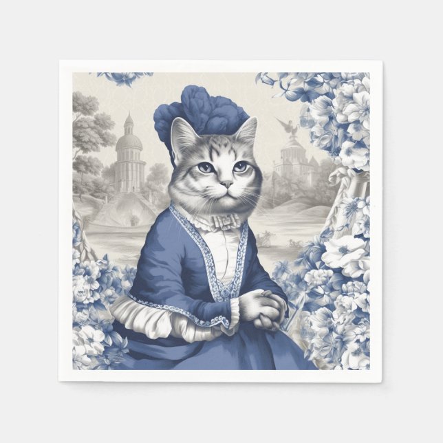 Serviette En Papier Cocktail de chats fantaisie serviettes (Devant)