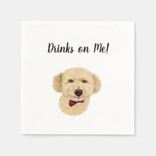Serviette En Papier Cocktail de chien serviettes