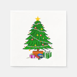 Serviette En Papier Cocktail de Noël Napkin