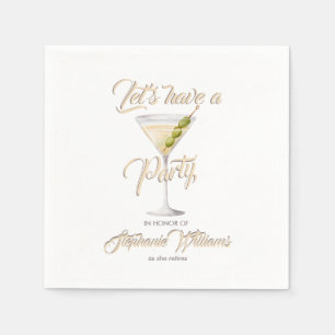 Serviette En Papier Cocktail d'été pour la retraite des femmes