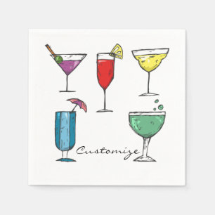 Serviette En Papier Cocktail Drink Association Thunder_Cove