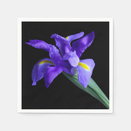 Serviette En Papier Cocktail Iris violet Napkin