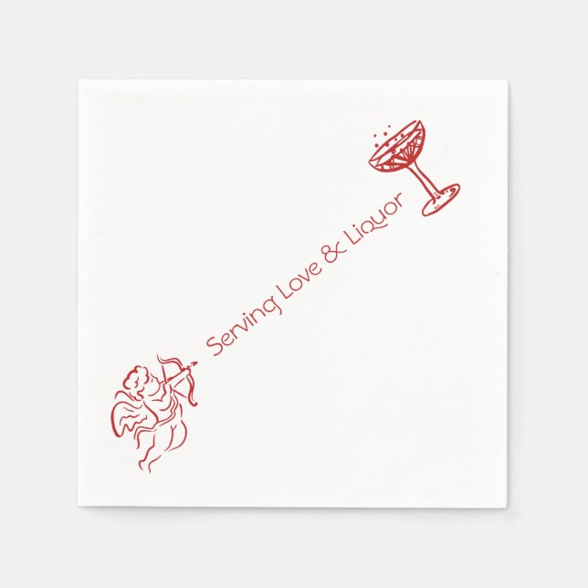 Serviette En Papier Cocktail mignon serviettes (Devant)