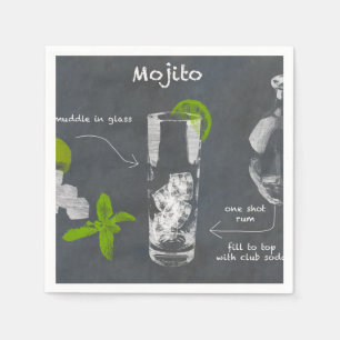 Serviette En Papier Cocktail Mojito