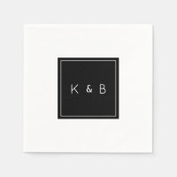 Cocktail Monogram B/W moderne