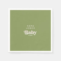 Cocktail Moss Green Baby shower