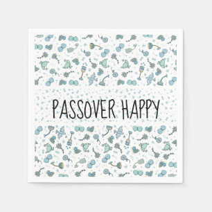 Serviette En Papier Cocktail Pâques serviettes Motif Seder Whimsical