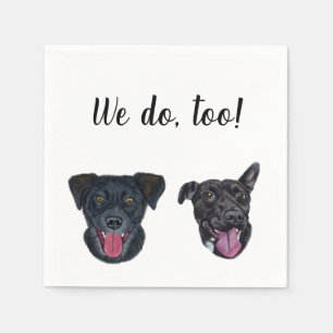 Serviette En Papier Cocktail personnalisé chien Napkin