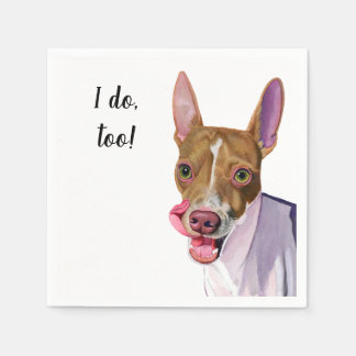 Serviette En Papier Cocktail personnalisé chien Napkin