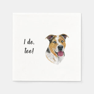 Serviette En Papier Cocktail personnalisé chien Napkin