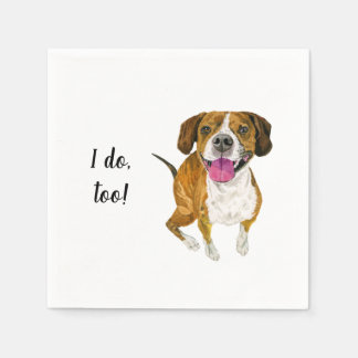Serviette En Papier Cocktail personnalisé chien Napkin