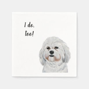 Serviette En Papier Cocktail personnalisé chien Napkin