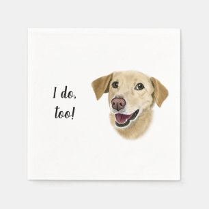 Serviette En Papier Cocktail personnalisé chien Napkin