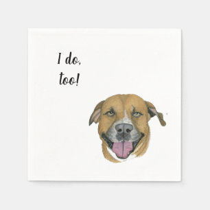Serviette En Papier Cocktail personnalisé chien Napkin
