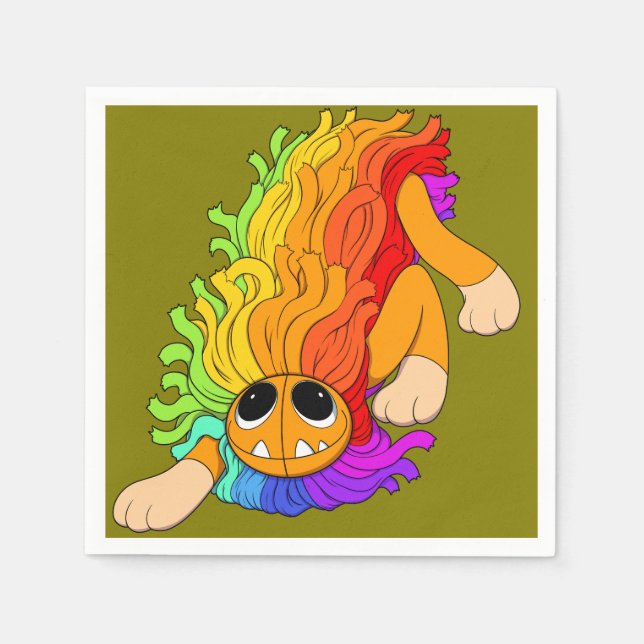 Serviette En Papier Cocktail pop élégant (Devant)