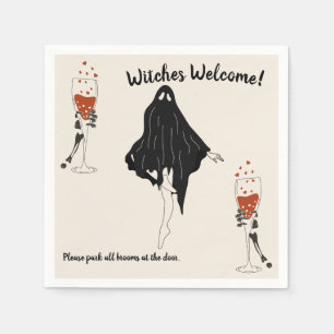 Serviette En Papier Cocktail sorcier sanglant Hart Squelette Halloween