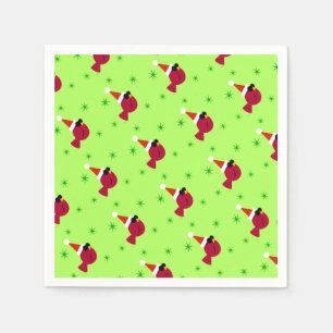 Serviette En Papier Cocktails du Cardinal cool Noël
