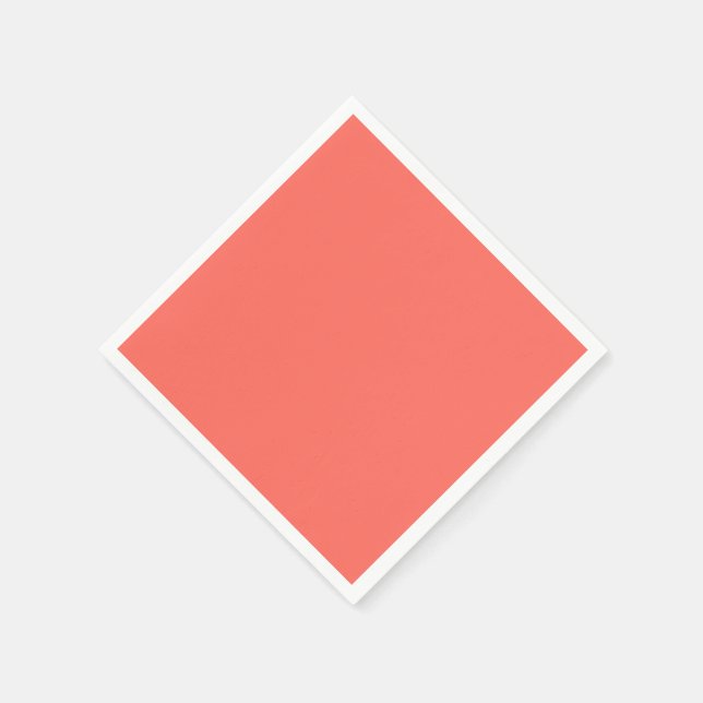 Serviette En Papier Code hexadécimal de corail FF6F61 (Coin)