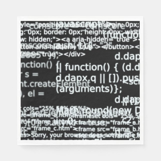 Serviette En Papier Code HTML v1 (Devant)