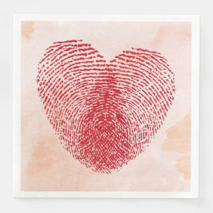 Serviette En Papier Cœur