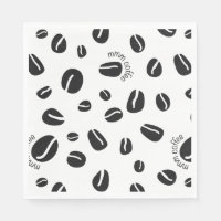 Coffee Beans "Mmm Coffee" Papier Serviettes