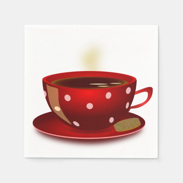 Serviette En Papier Coffee Thème Napkins (Devant)