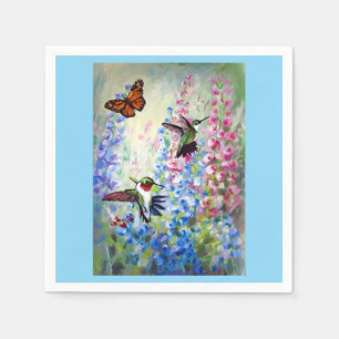 Serviette En Papier Colibris et jardin Papier et lingeServiettes Butt