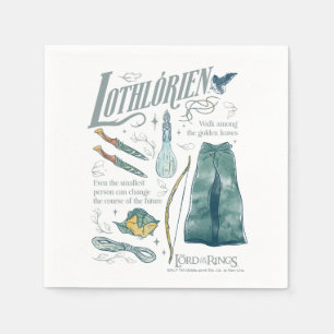 Serviette En Papier Collage graphique aquarelle LOTHLORIEN™
