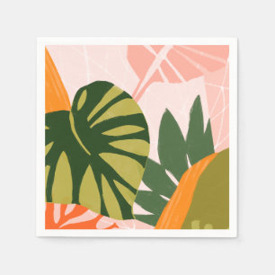 Serviette En Papier Collage Jungle I