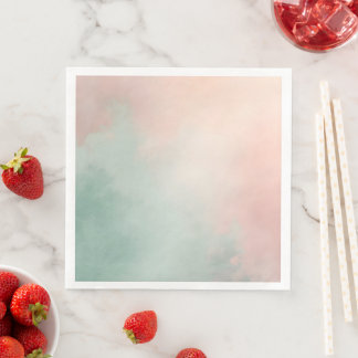 Serviette En Papier Collection Abstract Populaire Rose Foncé Menthe