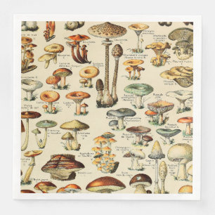 Serviette En Papier Collection de champignons