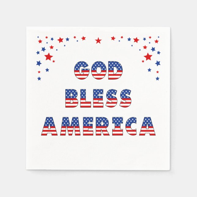 Serviette En Papier Collection du parti Élections USA ! (Devant)