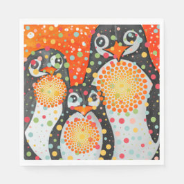 Serviette En Papier Collection fantastique de pingouins