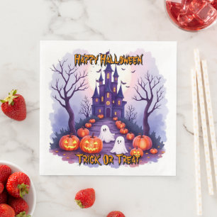 Serviette En Papier Collection populaire Halloween mignonne et effraya