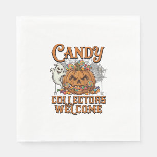 Serviette En Papier Collectionneurs de bonbons bienvenus Citrouille Ar