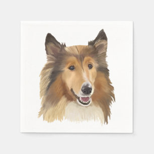 Serviette En Papier Collie