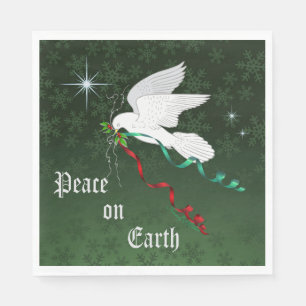 Serviette En Papier Colombe blanche