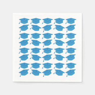 SERVIETTE EN PAPIER COLUMBIA BLEUE GRADUER PAPIER NAPKINS