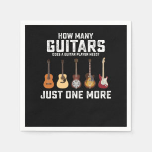 Serviette En Papier Combien de guitares un guitariste a-t-il besoin Ju