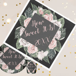 Serviette En Papier Comme c'est doux Roses Roses Rose Graduation