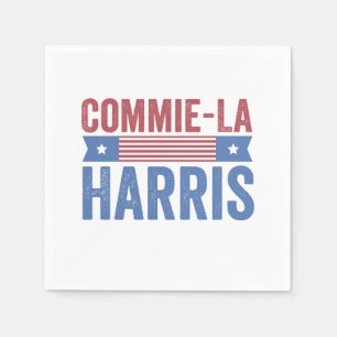 Serviette En Papier Commie-La Harris 2024 Funny Anti Kamala Harris