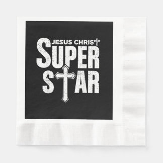 Serviette En Papier Conception chrétienne vintage Jésus-Christ Super 