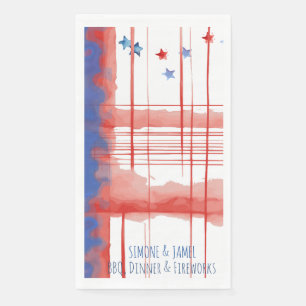 Serviette En Papier Conception de aquarelle abstraite avec espace pers