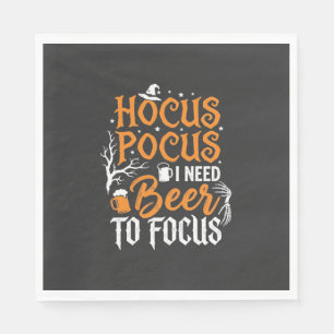 Serviette En Papier Conception de bière Hocus Pocus Halloween_1