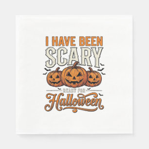 Serviette En Papier Conception de chemise de citrouille Halloween effr