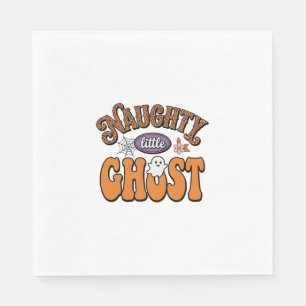Serviette En Papier Conception de chemise Halloween vintage de petit f