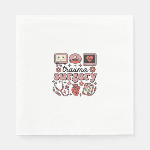 Serviette En Papier Conception de chemise vectorielle médicale vintage